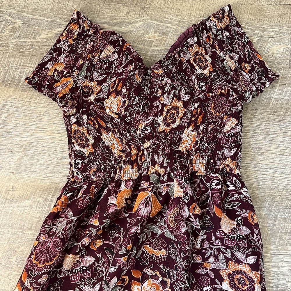 BB Dakota By Steve Madden Floral Off The Shoulder Dress Size Large